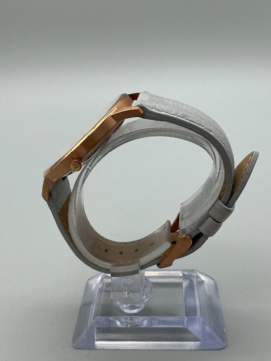 MVMT Beverly Marble Watch Women 38mm Rose Gold Tone Leather Band New Battery main image 7